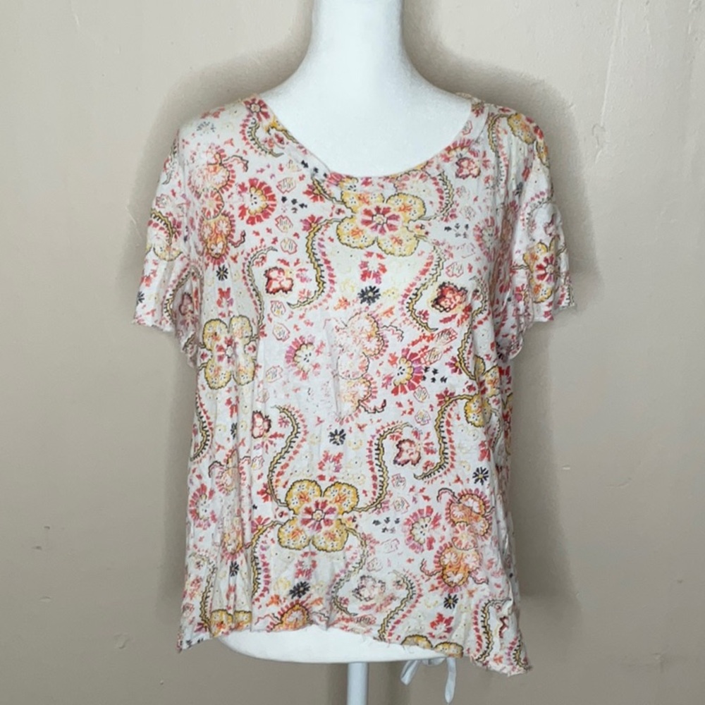 Pilcro Floral Print Women's Top